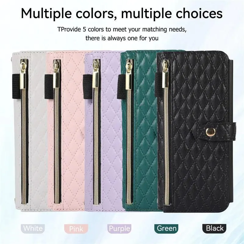 Long lanyard Flip Leather Phone Case