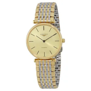 Longines Grande Classique Gold Tone Dial Automatic Ladies Two Tone Watch L4.708.2.32.7