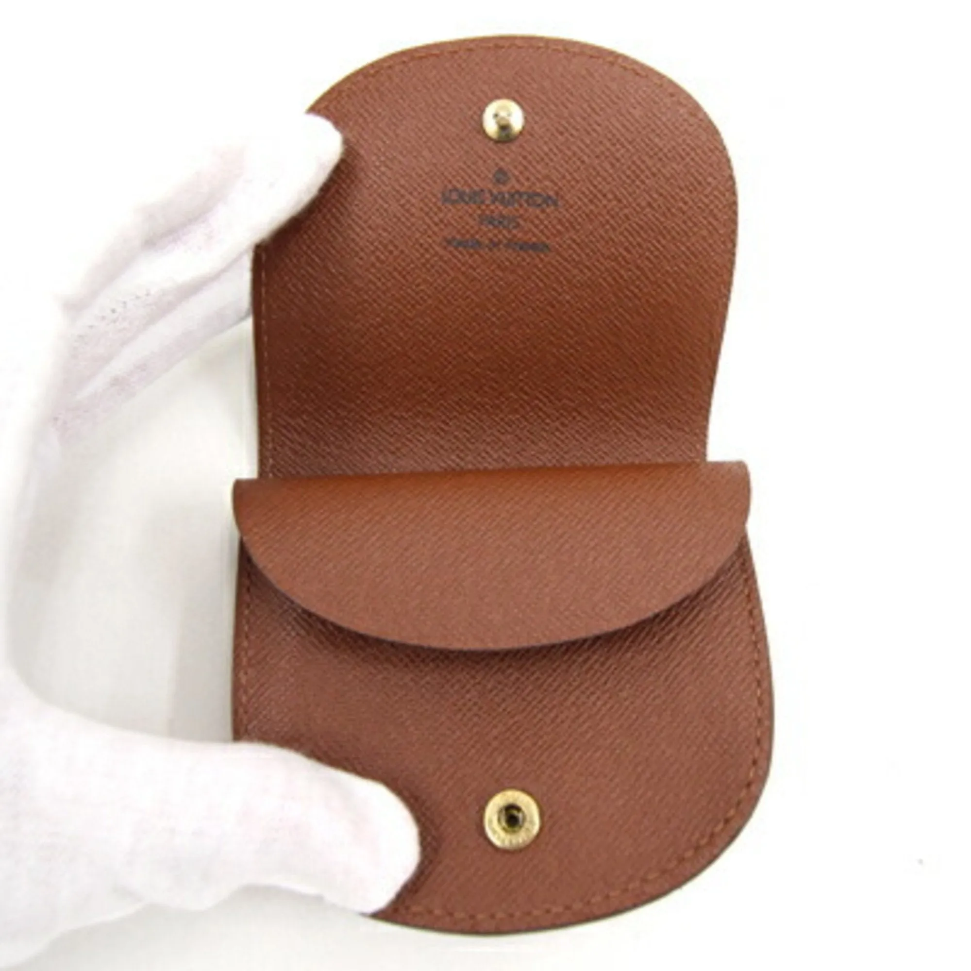 LOUIS VUITTON Coin Case Monogram Porte Monet Guze M61970 Wallet Small Men's