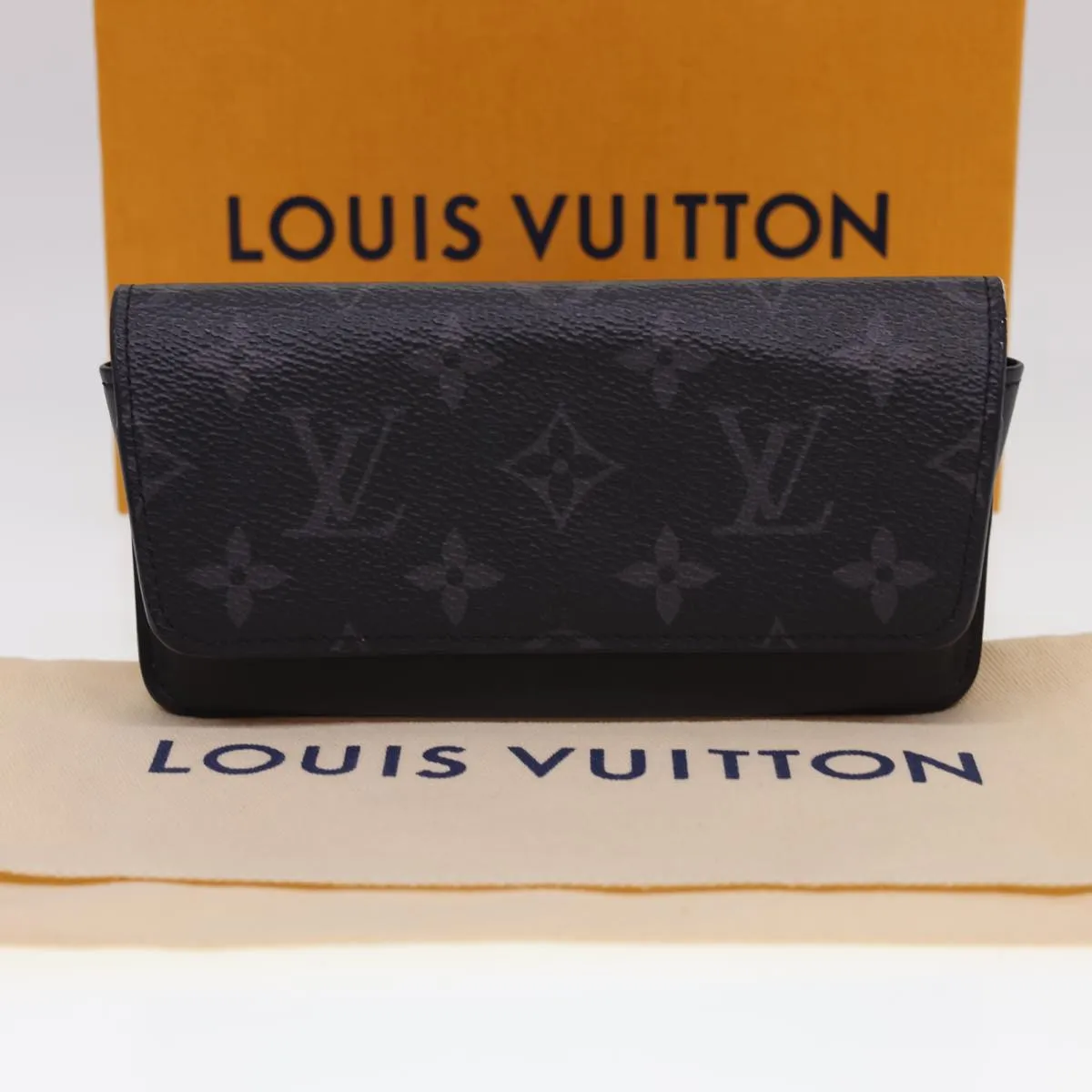 LOUIS VUITTON Eclipse Etui Lunette Woody Glasses Case GI0296  40003