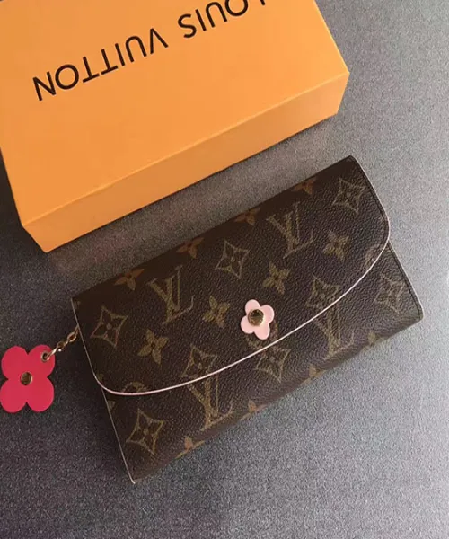 Louis Vuitton Emilie Wallet Monogram Rose Ballerine