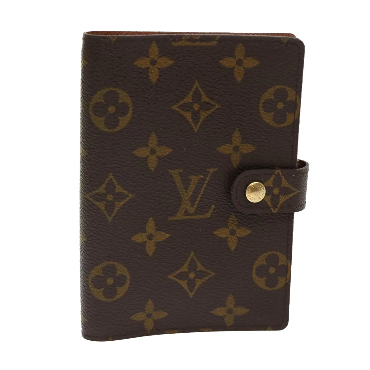 LOUIS VUITTON Monogram Agenda PM Day Planner Cover R20005 LV Auth 47172