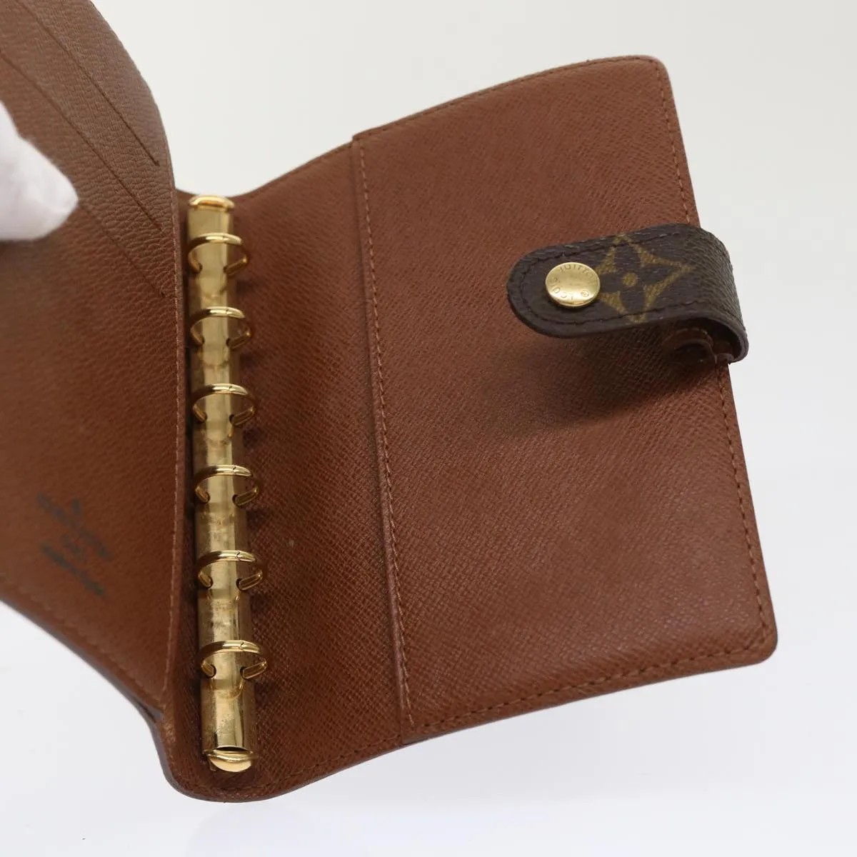 LOUIS VUITTON Monogram Agenda PM Day Planner Cover R20005 LV Auth 47172