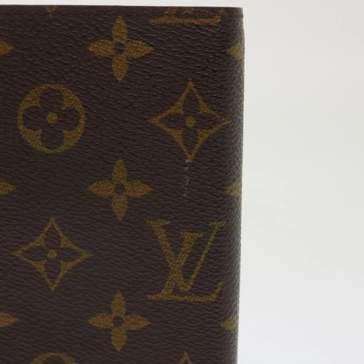 LOUIS VUITTON Monogram Agenda PM Day Planner Cover R20005 LV Auth 47172