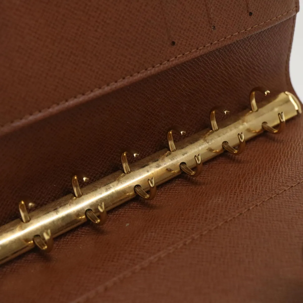 LOUIS VUITTON Monogram Agenda PM Day Planner Cover R20005 LV Auth 47172
