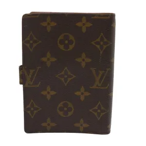 LOUIS VUITTON Monogram Agenda PM Day Planner Cover R20005 LV Auth 47172