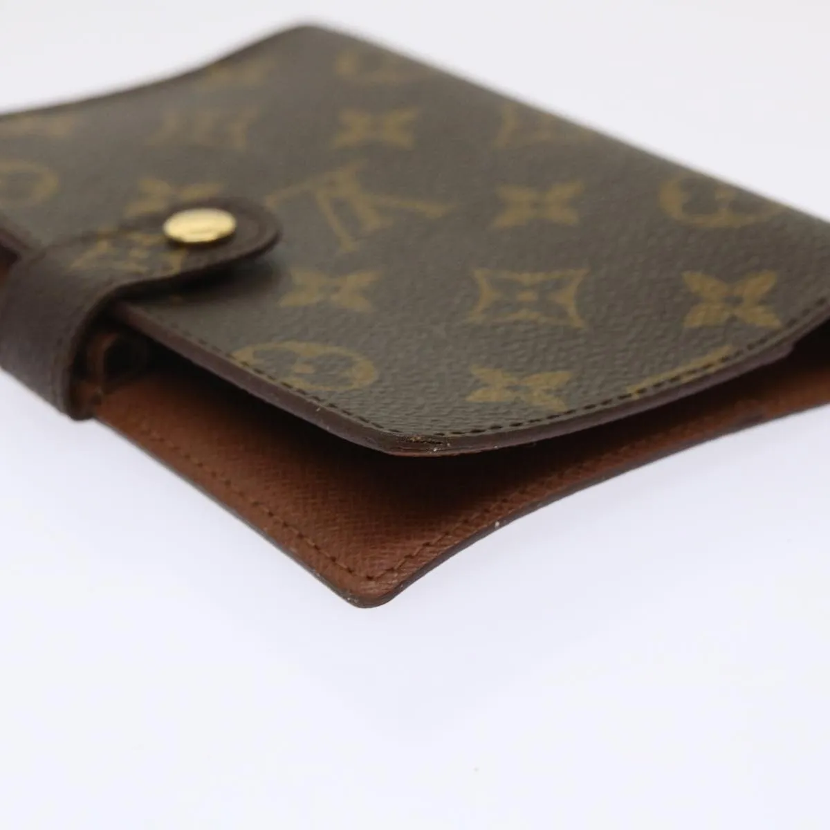 LOUIS VUITTON Monogram Agenda PM Day Planner Cover R20005 LV Auth 47172