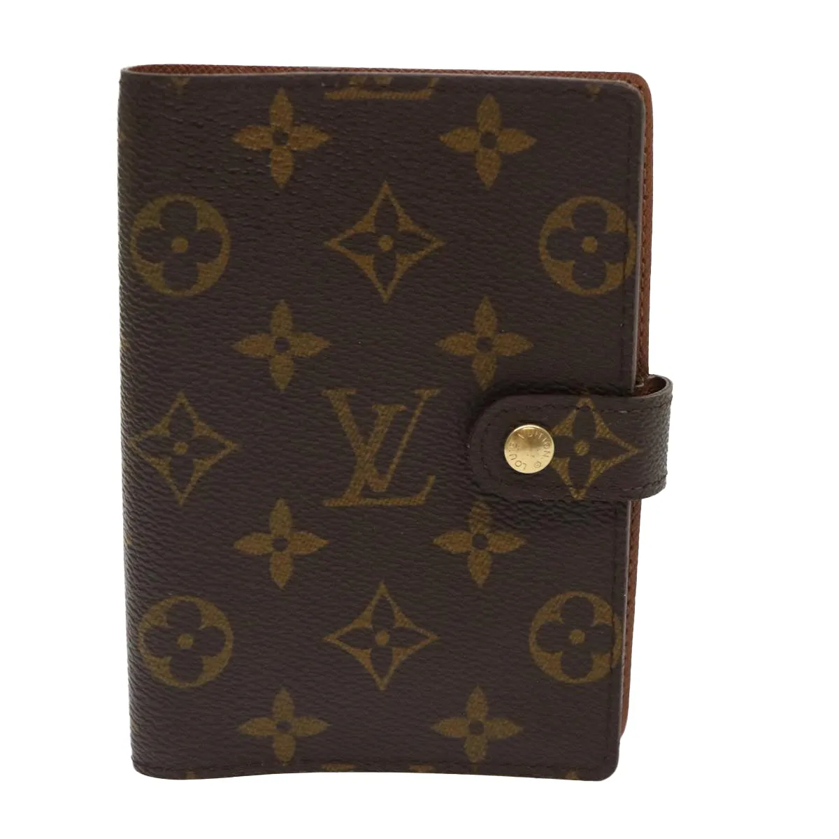 LOUIS VUITTON Monogram Agenda PM Day Planner Cover R20005 LV Auth 47172