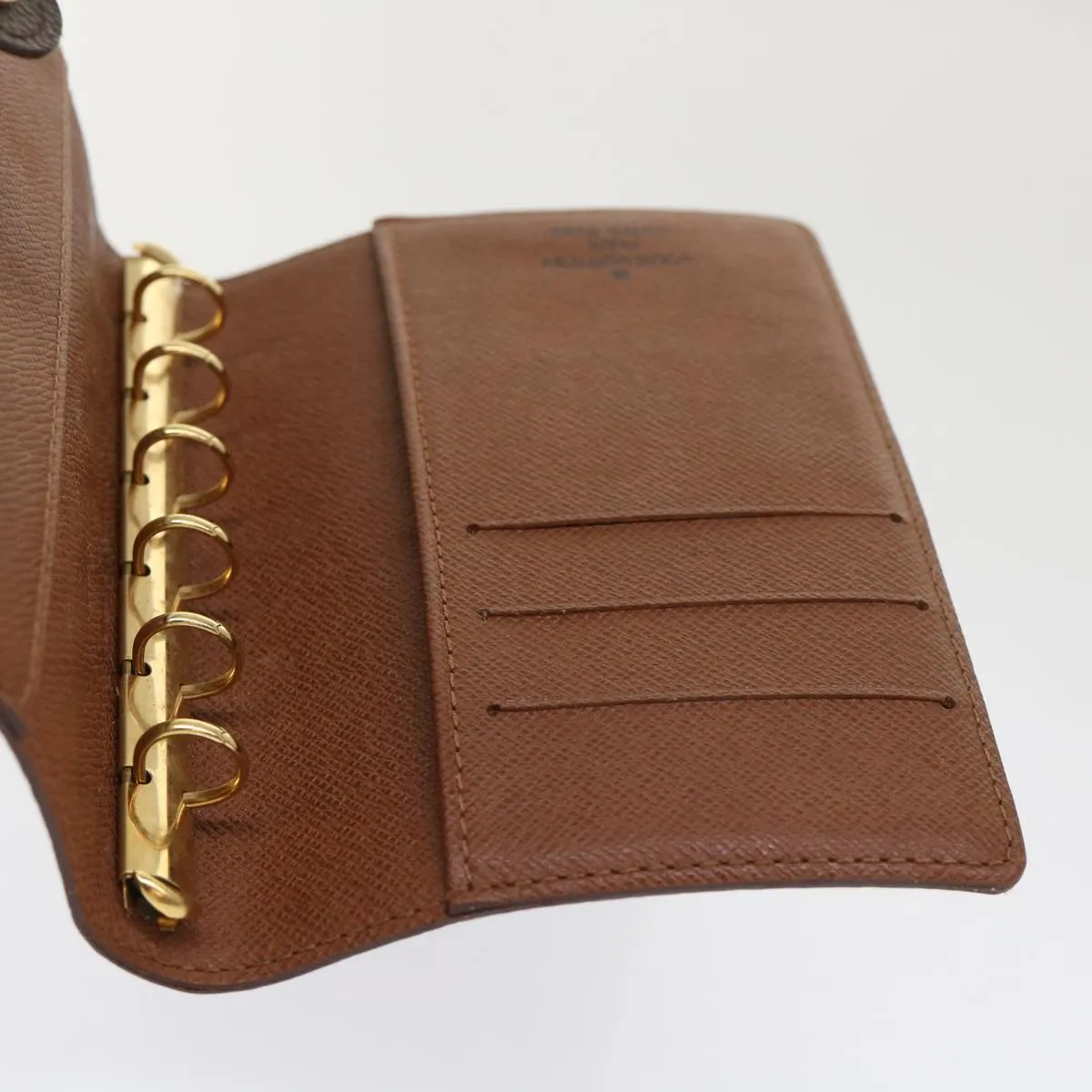 LOUIS VUITTON Monogram Agenda PM Day Planner Cover R20005 LV Auth 47172