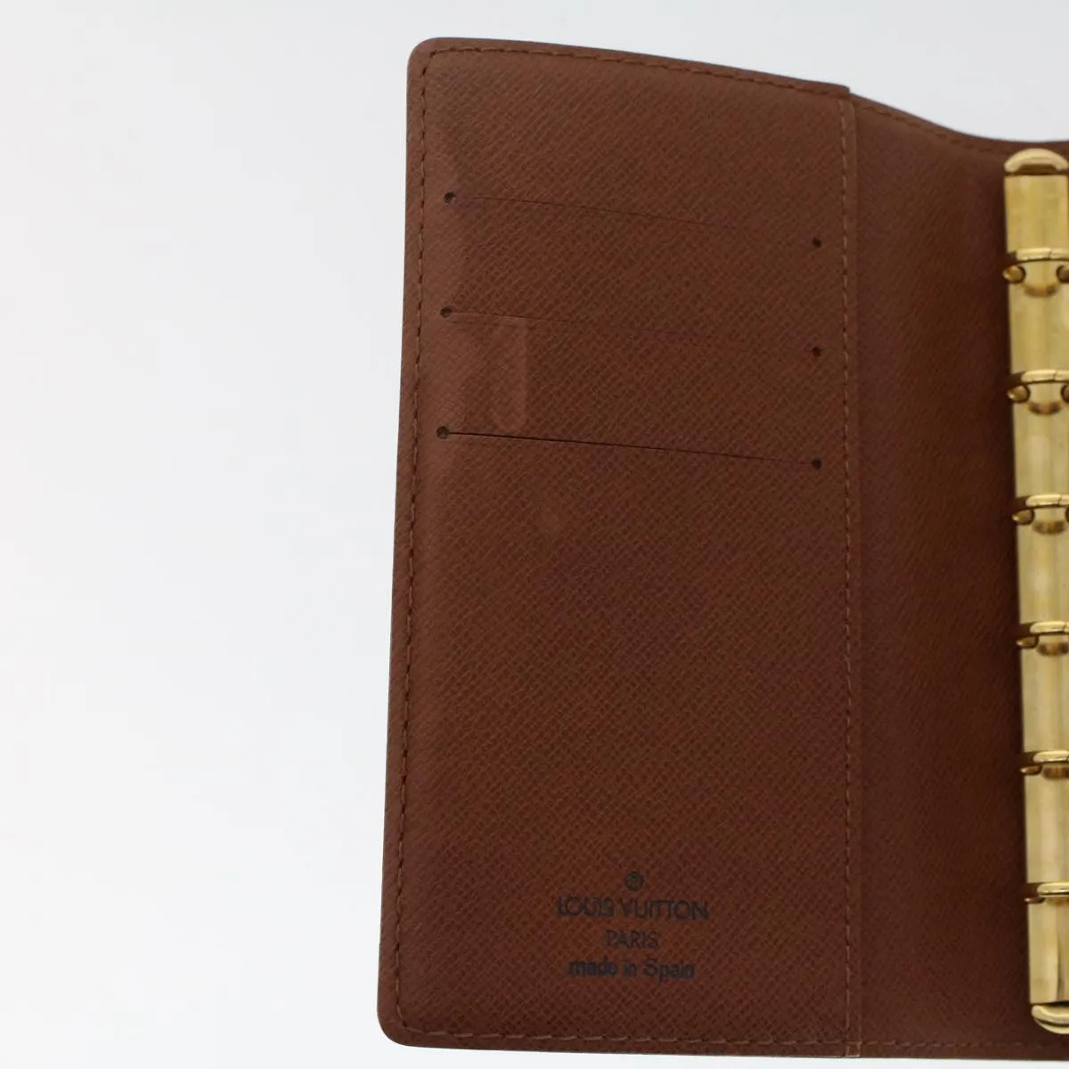 LOUIS VUITTON Monogram Agenda PM Day Planner Cover R20005 LV Auth 50241