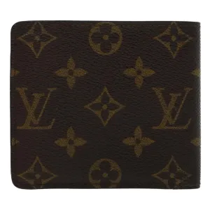 LOUIS VUITTON Monogram Bifold Wallet LV Auth 45768