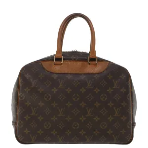 LOUIS VUITTON Monogram Deauville Hand Bag M47270 LV Auth 43920