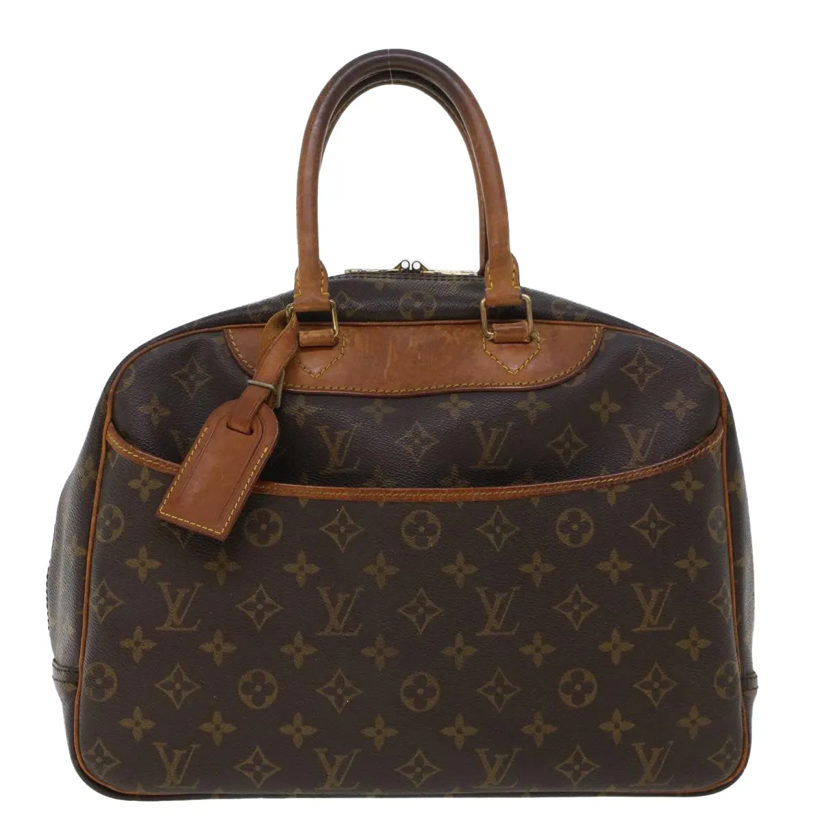 LOUIS VUITTON Monogram Deauville Hand Bag M47270 LV Auth 43920