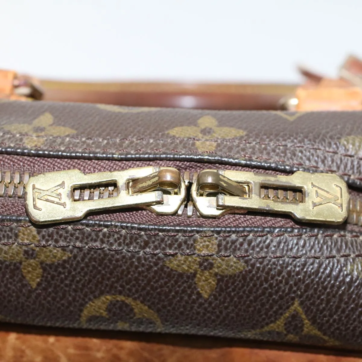 LOUIS VUITTON Monogram Deauville Hand Bag M47270 LV Auth 43920