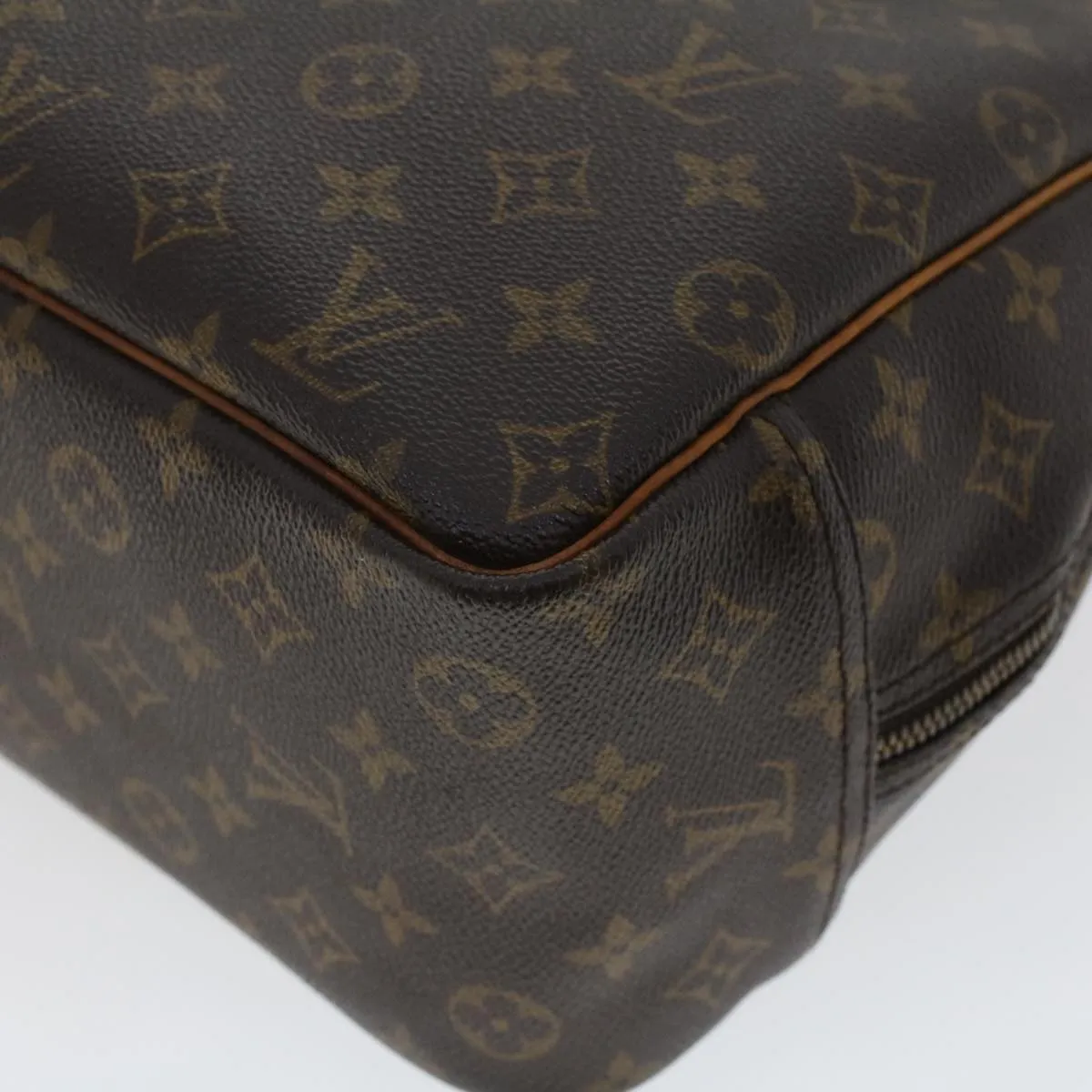 LOUIS VUITTON Monogram Deauville Hand Bag M47270 LV Auth 43920