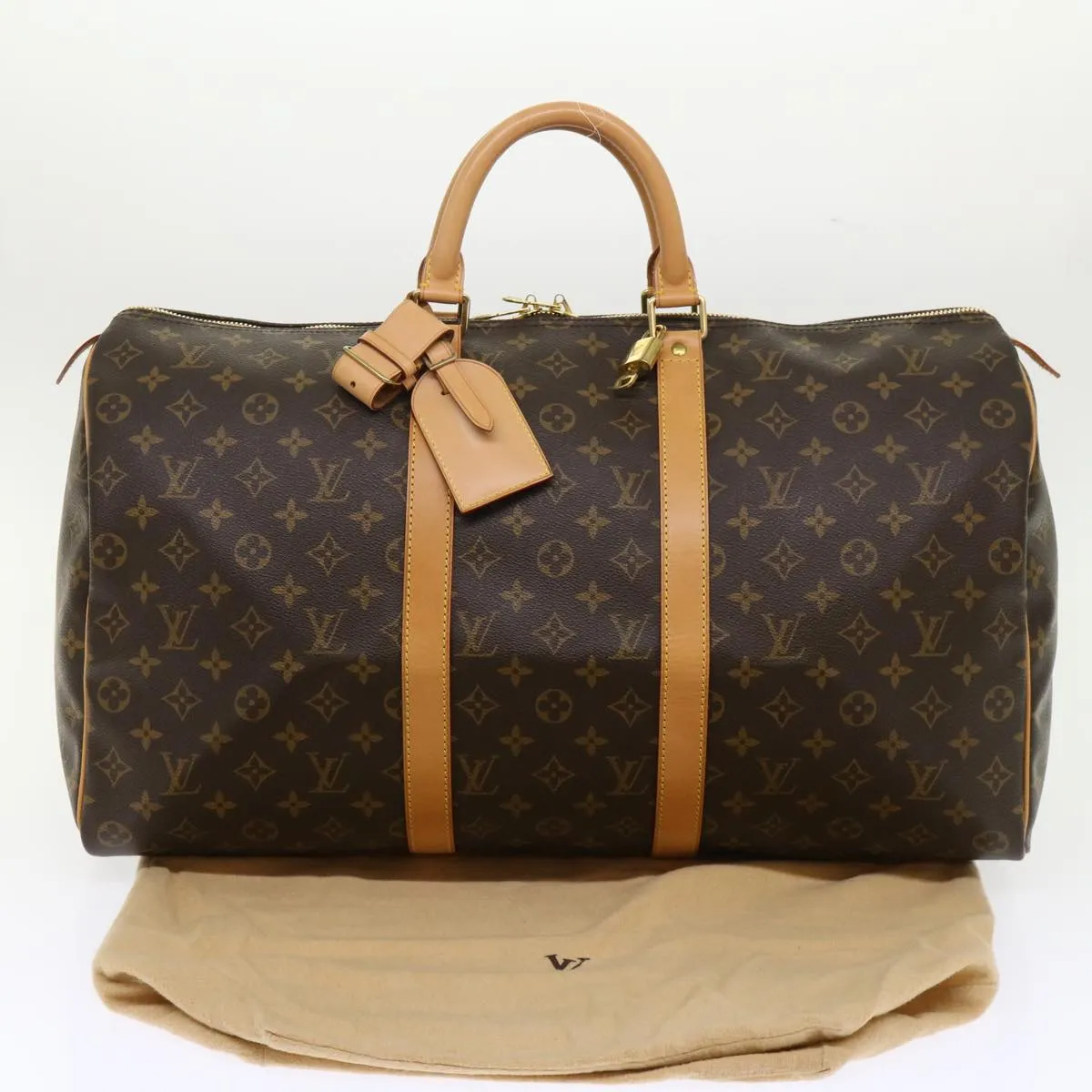 LOUIS VUITTON Monogram Keepall 45 Boston Bag M41428 LV Auth 47737