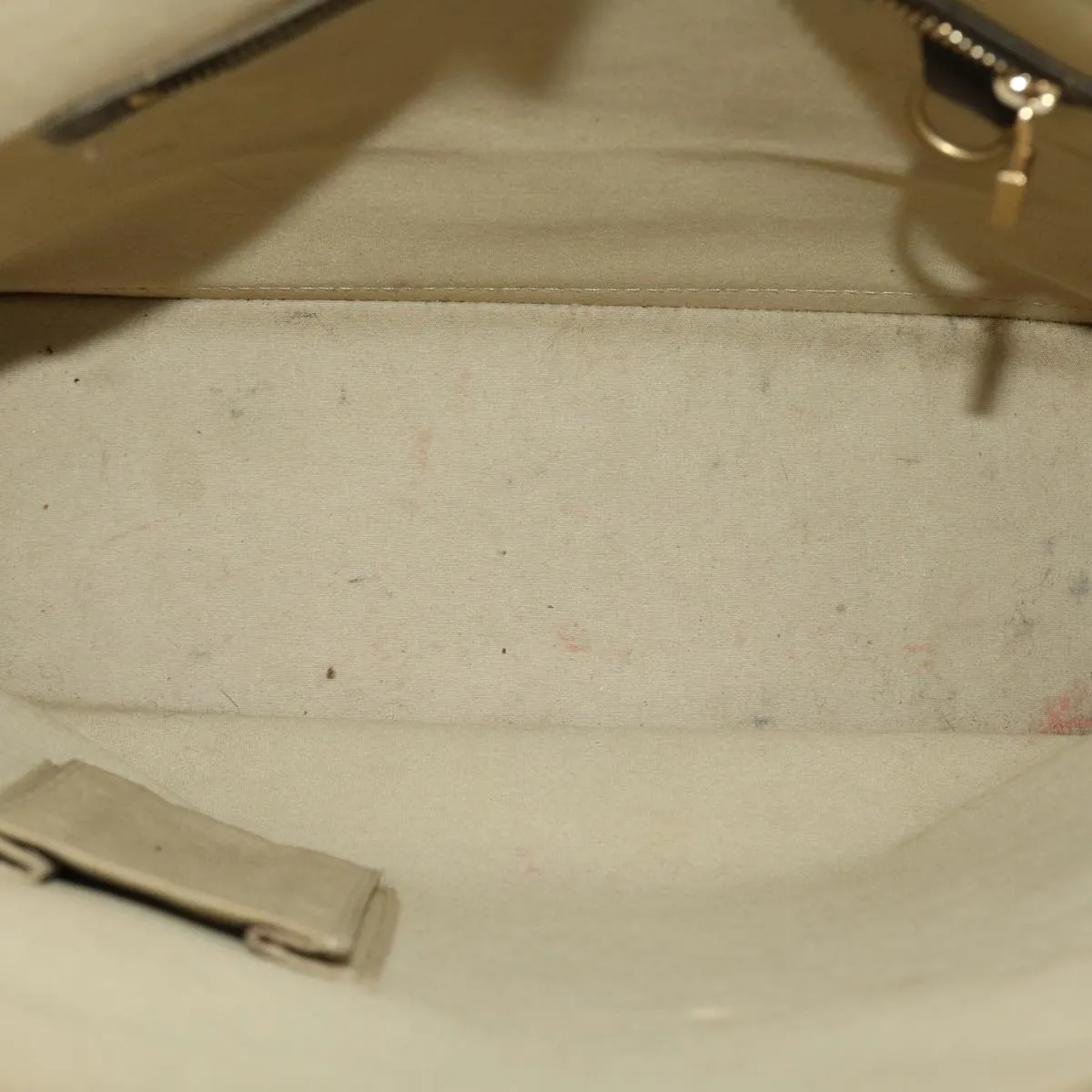 LOUIS VUITTON Monogram Mini Alma Haut Hand Bag Khaki M92203 LV Auth 44187