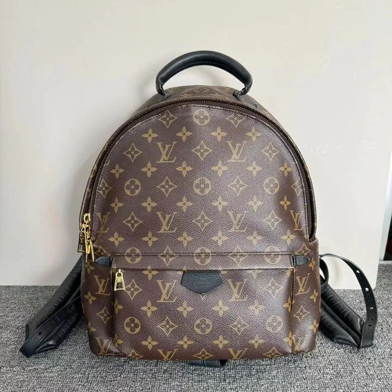 Louis Vuitton Monogram Palm Springs Backpack Brown Medium
