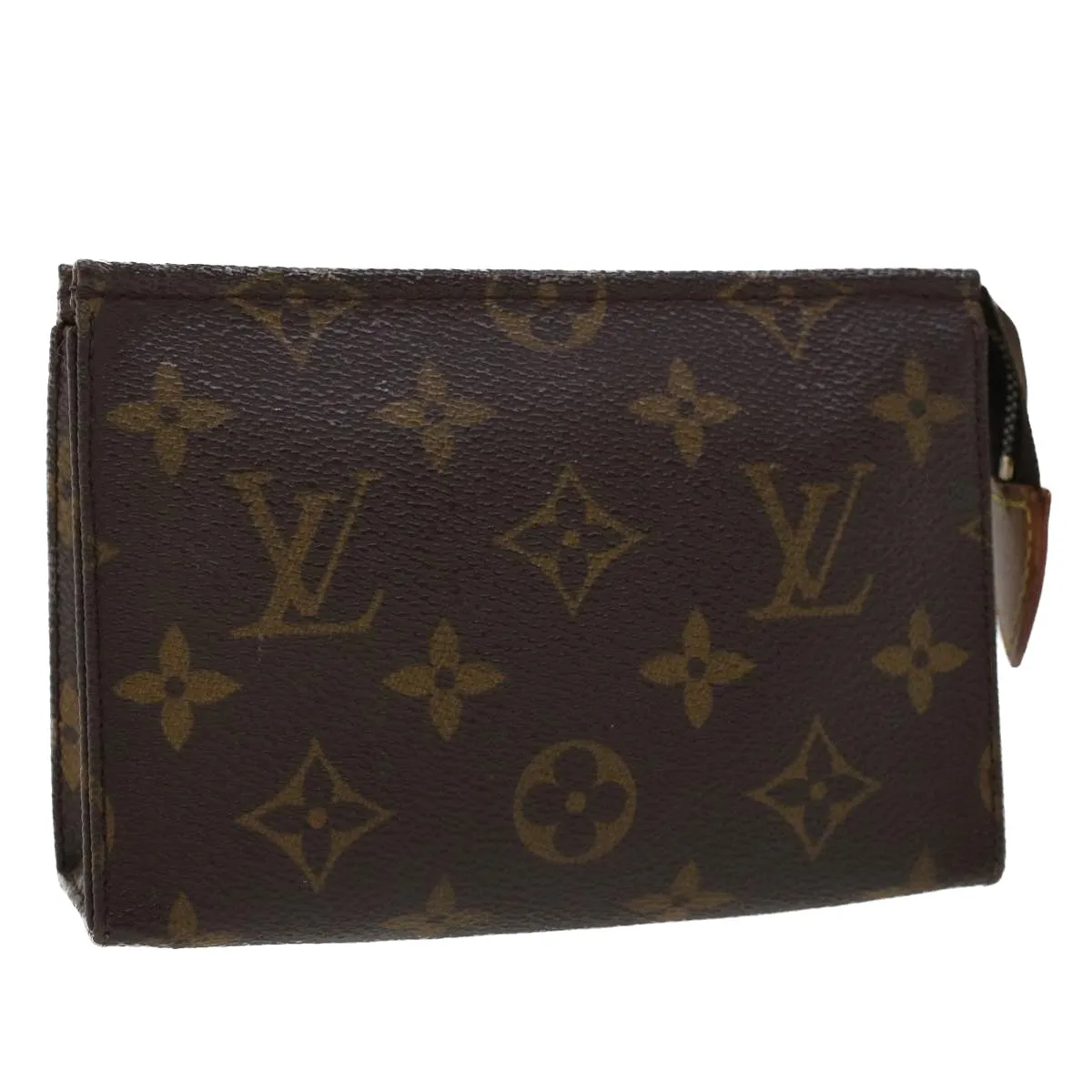 LOUIS VUITTON Monogram Poche Toilette 15 Pouch M47546 LV Auth 44652