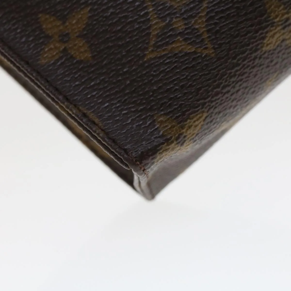 LOUIS VUITTON Monogram Poche Toilette 15 Pouch M47546 LV Auth 44652