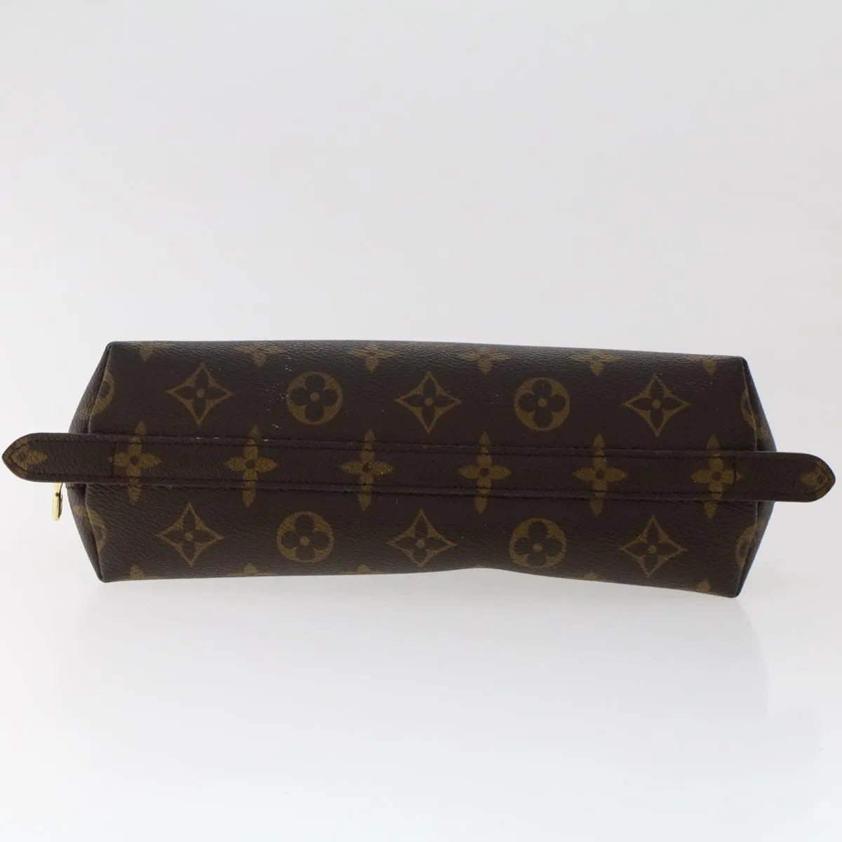 LOUIS VUITTON Monogram Trousse Demi Ronde Cosmetic Pouch M47520 LV Auth 49972