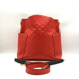 Louis Vuitton Red Leather Monogram Shoulder Bag Medium