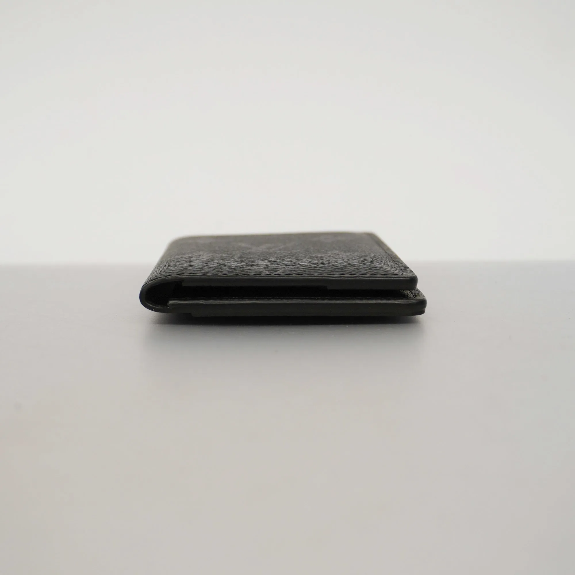 LOUIS VUITTONAuth  Monogram Eclipse Card Case Organizer Depoche M61696 Business