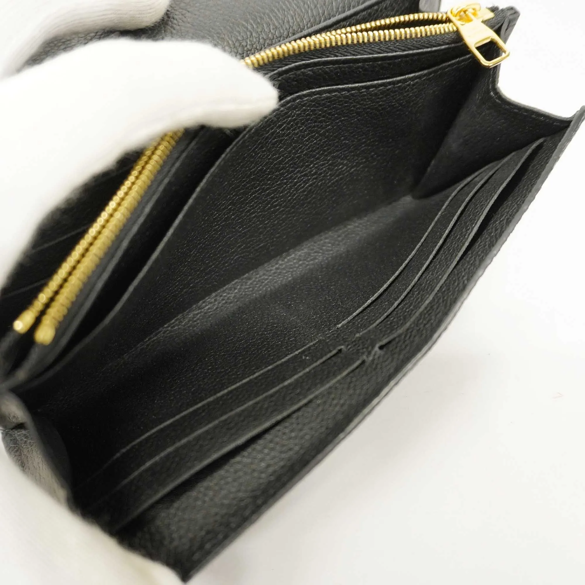 LOUIS VUITTONAuth  Monogram Empreinte Portefeuille Sarah M61182 Women's Wallet