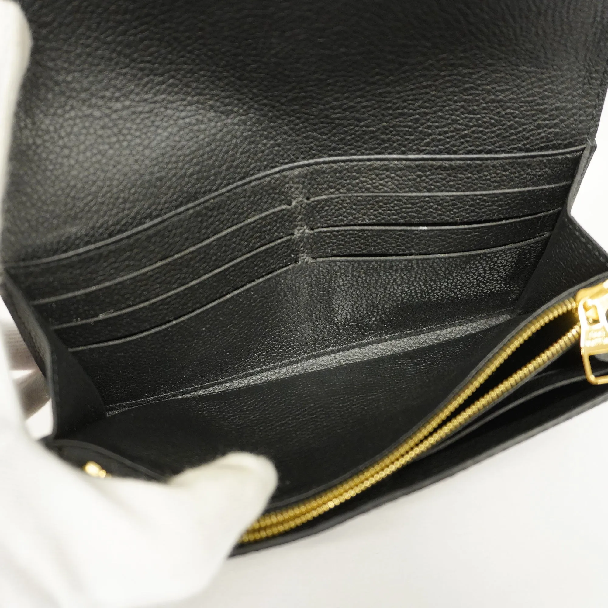LOUIS VUITTONAuth  Monogram Empreinte Portefeuille Sarah M61182 Women's Wallet