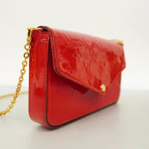 LOUIS VUITTONAuth  Monogram Vernis Chain Wallet Pochette Felice M61293 Women's