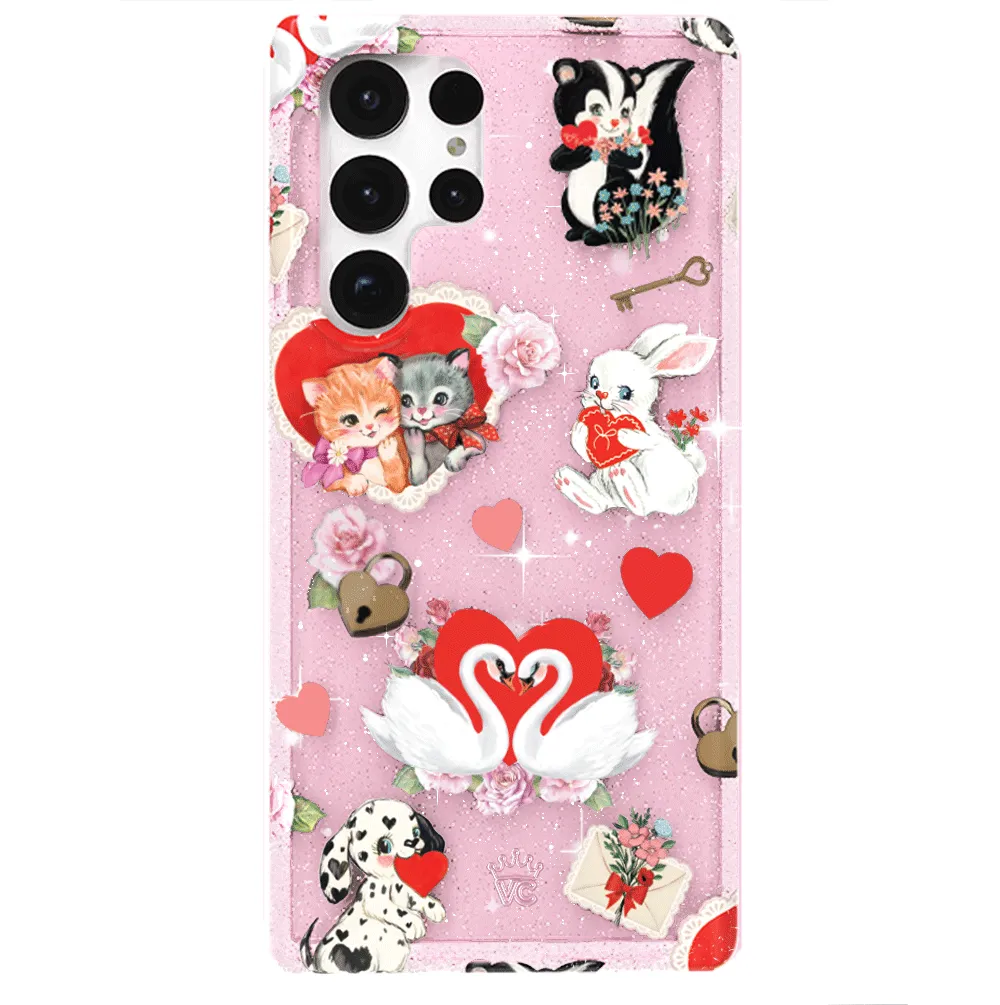 Love Letter Glitter Samsung Case