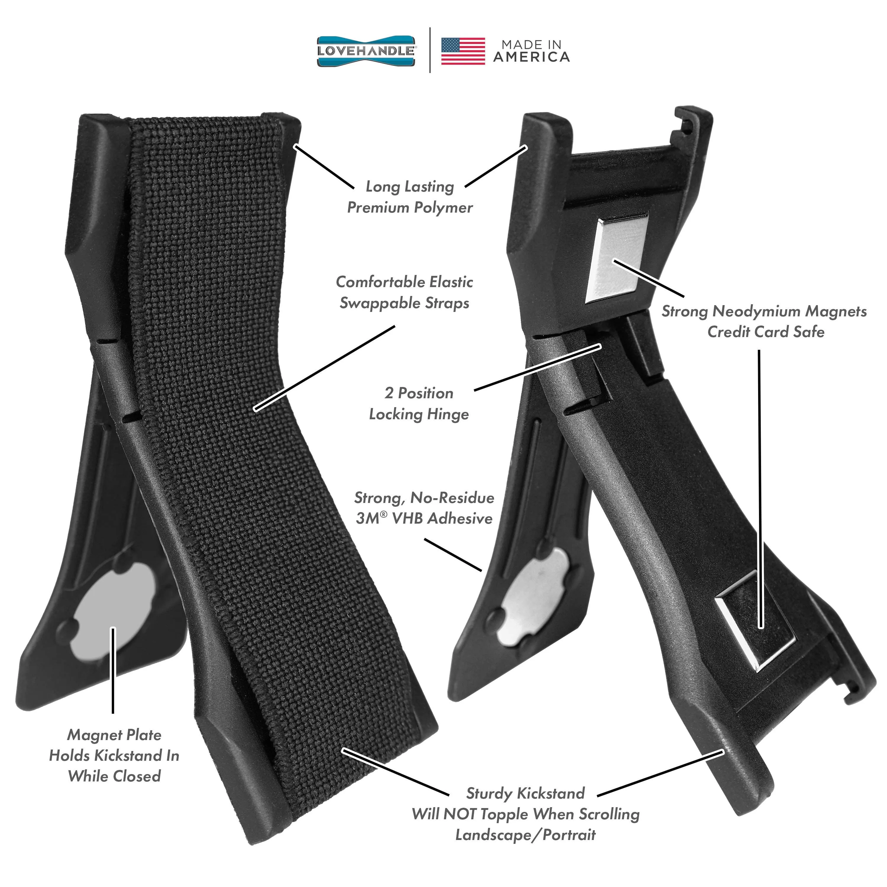 LoveHandle PRO - Black Elastic