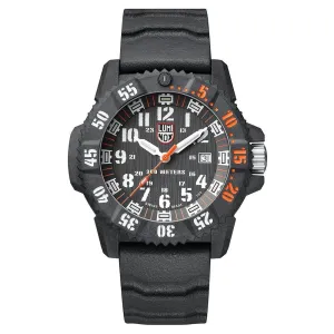 Luminox Men's Master Carbon Seal 3800 Series Black Rubber Strap Black Dial Quartz Analog Watch with Extra Nylon Strap & Changing Tool Set - XS.3801.C.SET