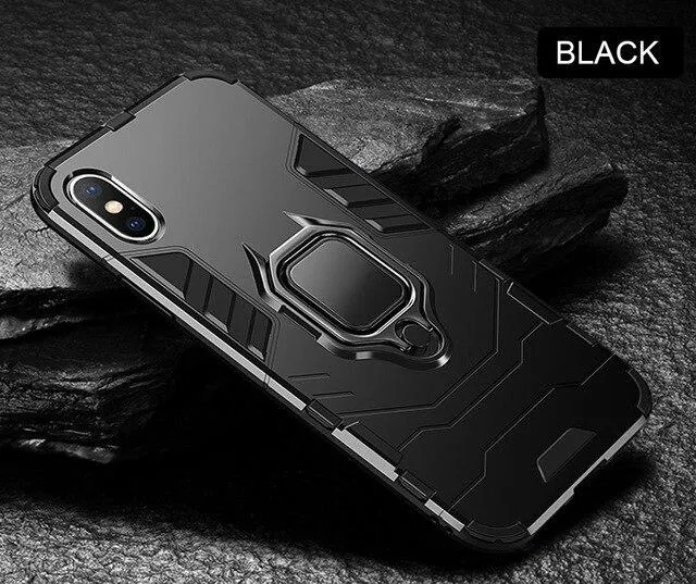 Luxury Armor Shockproof Ring Bracket Case For iPhone 11 11 PRO 11 PRO MAX X XR XS Max 8 7 PLUS-NEW
