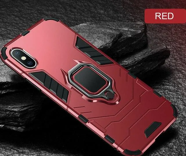 Luxury Armor Shockproof Ring Bracket Case For iPhone 11 11 PRO 11 PRO MAX X XR XS Max 8 7 PLUS-NEW