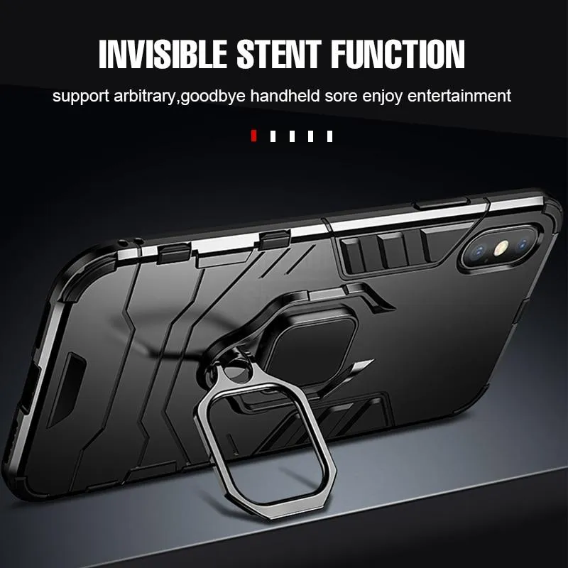 Luxury Armor Shockproof Ring Bracket Case For iPhone 11 11 PRO 11 PRO MAX X XR XS Max 8 7 PLUS-NEW