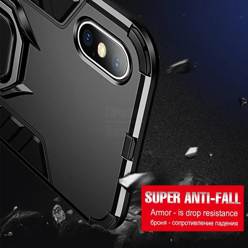 Luxury Armor Shockproof Ring Bracket Case For iPhone 11 11 PRO 11 PRO MAX X XR XS Max 8 7 PLUS-NEW