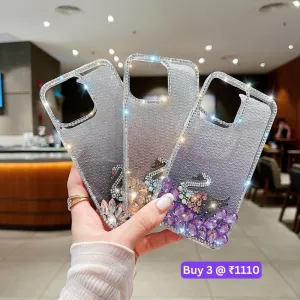 Luxury Design Rhinestone TPU (Soft) | PC (Hard) Phone Case - iPhone 14 Pro Max