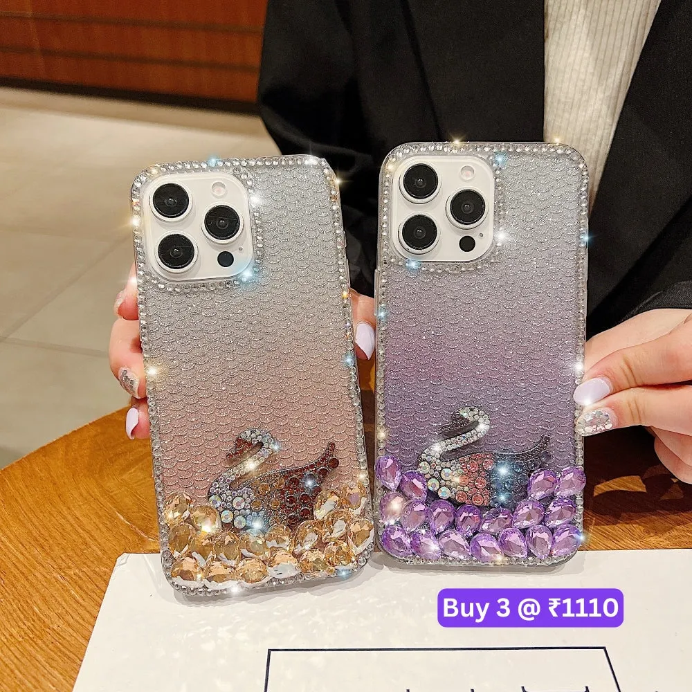 Luxury Design Rhinestone TPU (Soft) | PC (Hard) Phone Case - iPhone 15 Pro Max