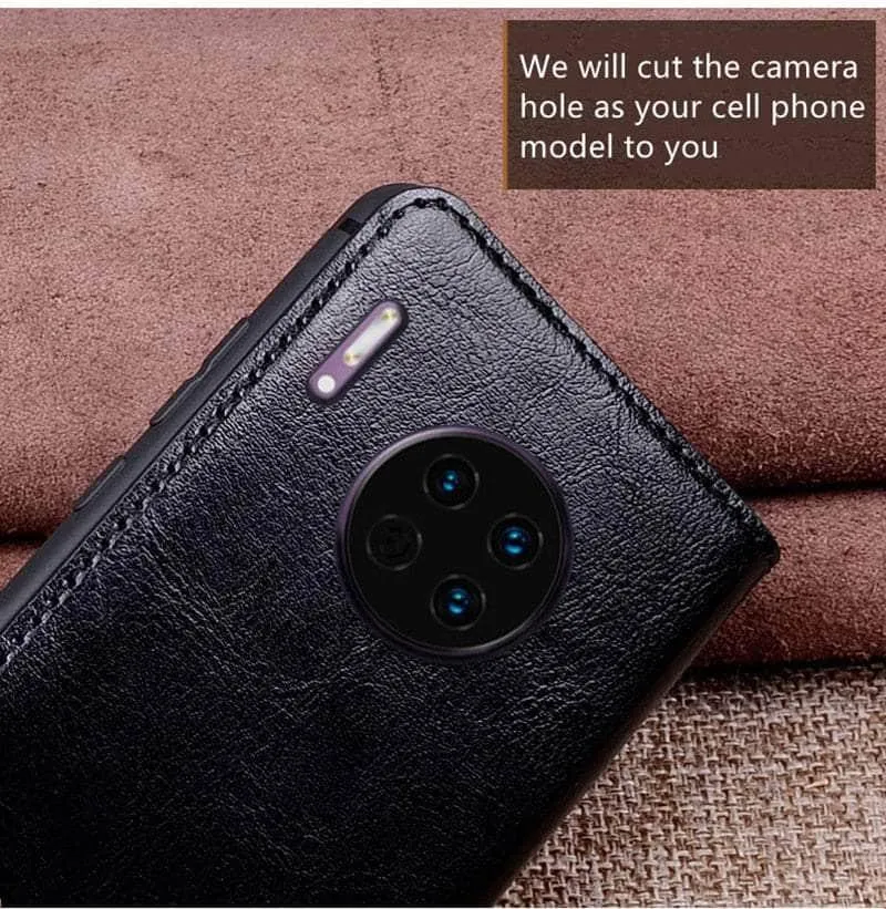 Luxury Galaxy A54 Cowhide Leather Case