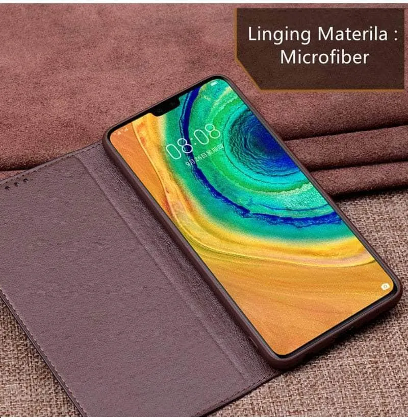 Luxury Galaxy A54 Cowhide Leather Case