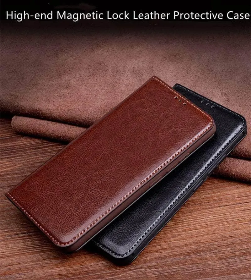 Luxury Galaxy A54 Cowhide Leather Case