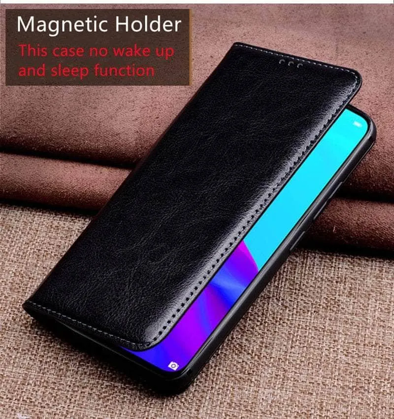 Luxury Galaxy A54 Cowhide Leather Case