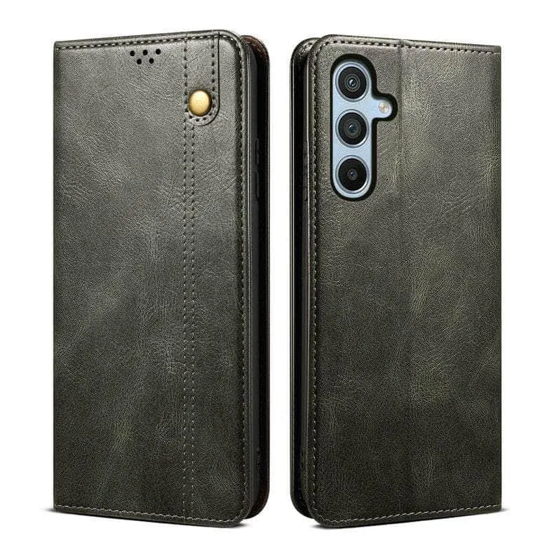 Luxury Galaxy A54 Vegan Leather Magnet Book