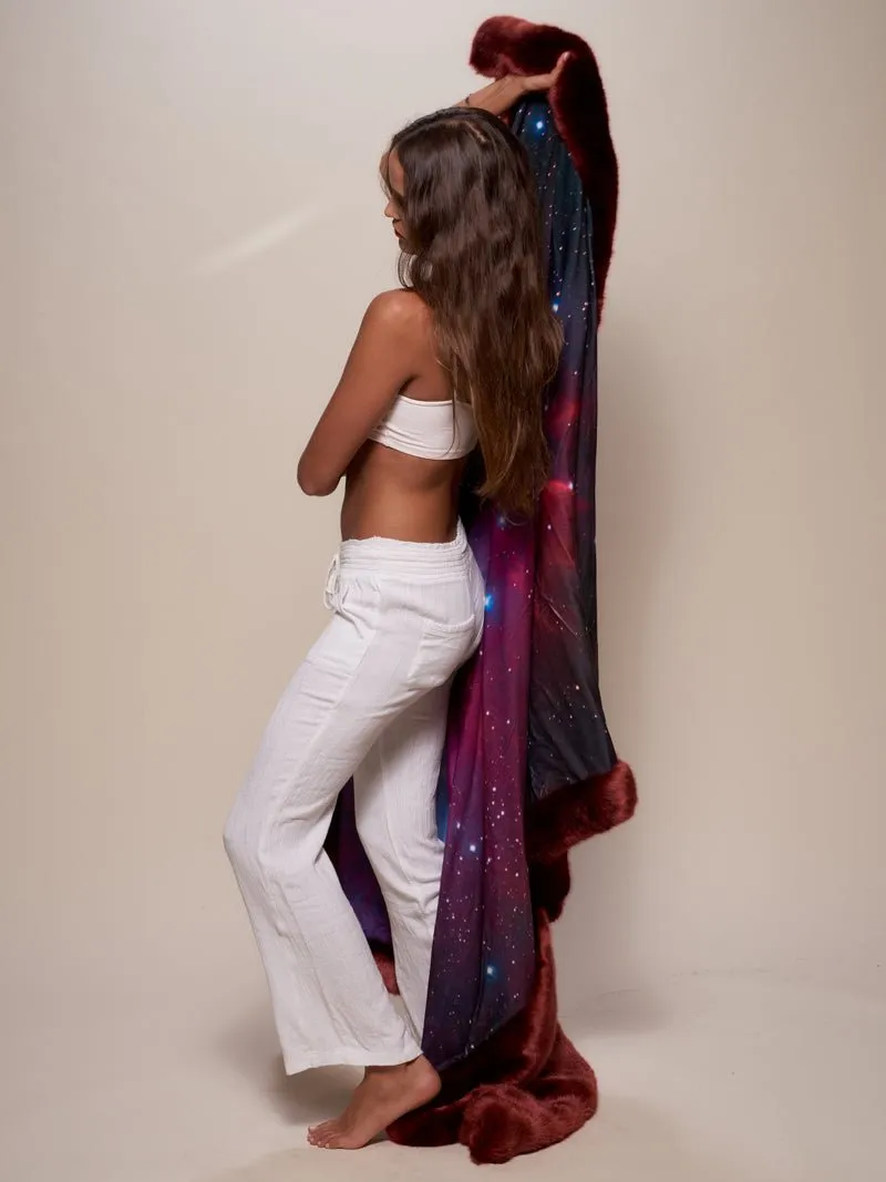 Luxury Garnet Galaxy Faux Fur Throw