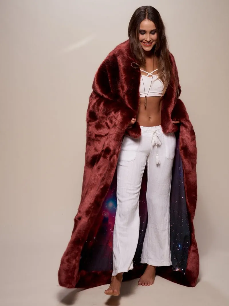 Luxury Garnet Galaxy Faux Fur Throw
