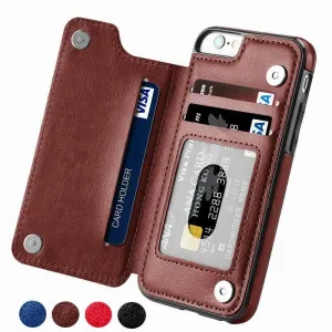 Luxury Slim Fit Premium Leather Cover For iPhone
