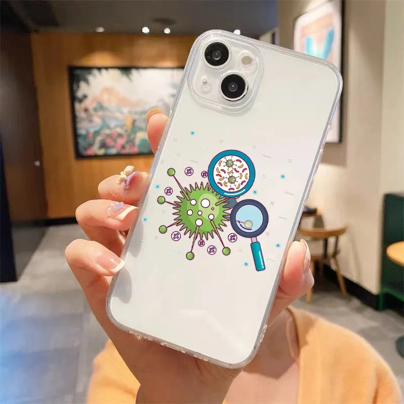 Luxury Transparent iPhone Case - Science Design