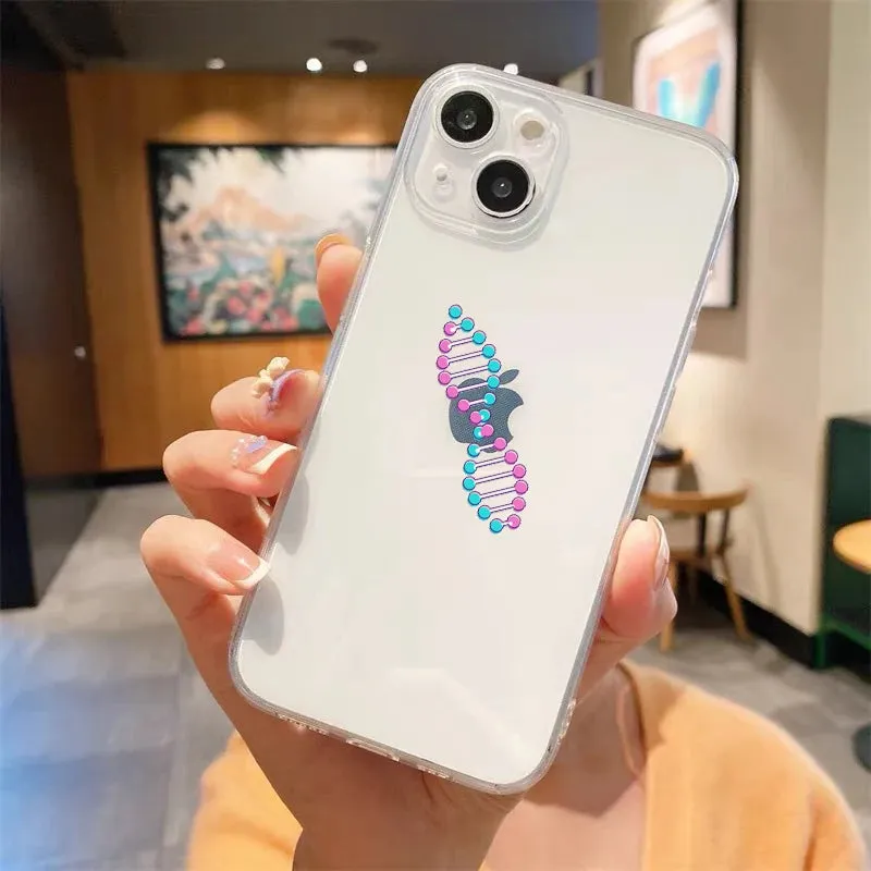 Luxury Transparent iPhone Case - Science Design