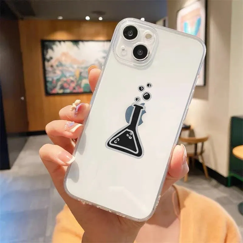 Luxury Transparent iPhone Case - Science Design